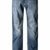 Wrangler Texas Stretch worn broke W121//37X Jeans, Regular Fit, Baumwoll-Stretch, Blau