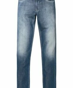 7 for all mankind Jeans Slimmy SMSK260MY Baumwolle-Leinen, Jeansblau