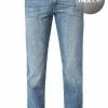 Wrangler Jeans Texas Stretch Worn Broke W12137X Slim Fit, Baumwoll-Stretch, Jeansblau