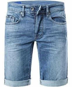 GAS Jeans-Shorts 370097/030879/WK22 Slim Fit, Baumwoll-Stretch 12oz, Blau, Denim blue