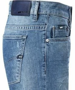 GAS Jeans-Shorts 370097/030879/WK22 Slim Fit, Baumwoll-Stretch 12oz, Blau, Denim blue -jeansniedrigerpreis 282015 norm3