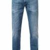 Wrangler Jeans Larston Slim T. green W18S99029 Slim Fit, Baumwoll-Stretch, Blau