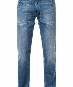 Wrangler Jeans Larston Slim T. green W18S99029 Slim Fit, Baumwoll-Stretch, Blau