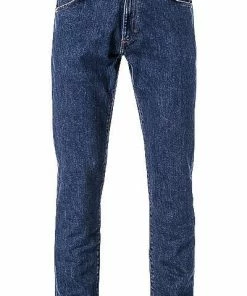 Wrangler Jeans Grensboro darkstone W15Q23090 Jeans Greensboro, Baumwoll-Stretch, Saphirblau