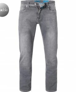 Pierre Cardin Jeans Lyon 03451/000/08881/83 Tapered Fit, Baumwoll-Stretch, Grau, Anthrazit