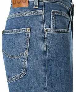 Lee Brooklyn Sraight Mid Stonewash L45271KX Jeans Brooklyn, Regular Fit, Baumwoll-Stretch, Blau -jeansniedrigerpreis 302117 norm3