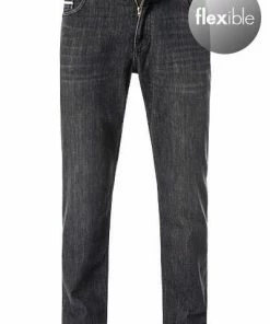 bugatti Jeans 3919D/12/294 Modern Fit, Baumwoll-Stretch, Anthrazit, Grau