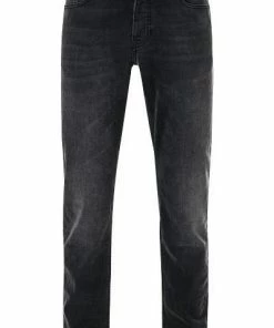 BOSS Jeans Taber 50389630/008 Tapered Fit, Baumwoll-Stretch, Dunkelgrau, Anthrazit