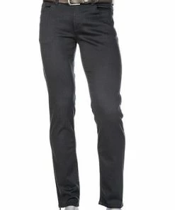 Alberto Regular Fit Pipe 48071684/995 Jeans Pipe, Regular Slim Fit, Baumwoll-Stretch 10 oz, Dunkelgrau, Anthrazit