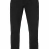 Wrangler Jeans Larston black Valley W18SHP19A Baumwoll-Stretch, Schwarz