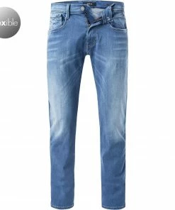 Replay Jeans Anbass M914Y.000.661350/010 Slim Fit, Baumwoll-Stretch 11,5oz, Mittelblau, Blau