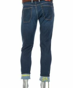 Alberto Bike Alberto Slim Fit Speed-Ds Coolmax 67582560/890 Jeans Bike, Baumwoll-Stretch Coolmax® 9oz, Mittelblau, Dunkelblau -jeansniedrigerpreis 320404 norm3