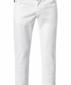 tramarossa 21UB50001/LEONARDO/B016/0001/MIDNI Jeans Leonardo, Baumwoll-Stretch, Midnight Sun, Weiß