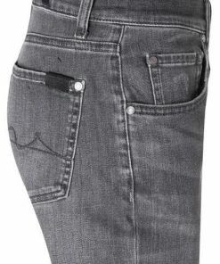 7 for all mankind Jeans Slimmy grau JSMXR730FY Tapered Fit, Baumwoll-Stretch -jeansniedrigerpreis 326276 norm4