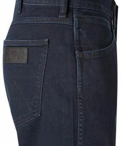 Wrangler Jeans Greensboro black back W15QQC77D Regular Straight, Baumwoll-Stretch, Dunkelblau -jeansniedrigerpreis 327037 norm3