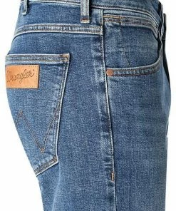 Wrangler Jeans Larstone blue fire W18SV777W Slim Tapered, Baumwoll-Stretch, Mittelblau -jeansniedrigerpreis 327039 norm3