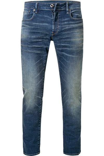 G-STAR Jeans 3 Slim 51001-A088/A888 3301, Slim Fit, Baumwoll-Stretch, Mittelblau, Blau 1 G-STAR Jeans 3 Slim 51001-A088/A888 3301, Slim Fit, Baumwoll-Stretch, Mittelblau, Blau