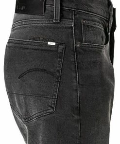 G-STAR Jeans 3 Straight Tapered 51003-B455/A797 Jeans 3301, Tapered Fit, Baumwoll-Stretch, Anthrazit, Schwarz -jeansniedrigerpreis 329589 norm3