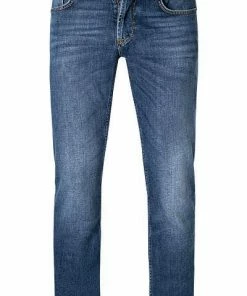 BALDESSARINI Jeans dunkelblau 16411/000/01465/38 Slim Fit, Baumwolle-Kaschmir, Mittelblau