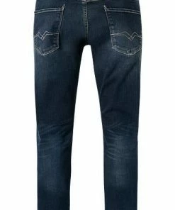 Replay Jeans Anbass M914Y. 000.661 04D/007 Slim Fit, Baumwoll-Stretch 11,5 oz, Indigo, Dunkelblau -jeansniedrigerpreis 334110 norm2