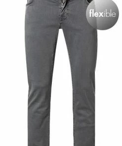 tramarossa 21UB52407/LEONARDO SLIM/G125/0785/M01 Jeans Leonardo, Slim Fit, Baumwoll-Stretch, Stahlgrau