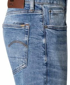 G-STAR Jeans 3 Slim 51001-B631/A817 Jeans 3301, Slim Fit, Baumwoll-Stretch, Mittelblau, Blau -jeansniedrigerpreis 335499 norm3
