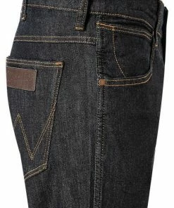 Wrangler Jeans Larstone dark rinse W18SP690A Slim Fit, Baumwoll-Stretch, Nachtblau -jeansniedrigerpreis 336381 norm3