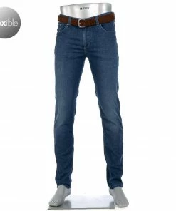 Alberto Regular Fit Pipe-P-PBJ 68691960/870 Jeans Pipe, Baumwoll-Stretch 9oz, Blau