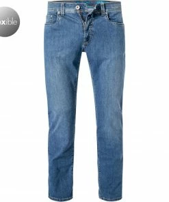 Pierre Cardin Jeans Lyon 03451/000/08885/45 Tapered Fit, Baumwoll-Stretch Futureflex, Hellblau, Blau