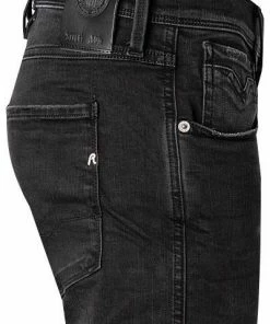 Replay Jeans Anbass M914.000.661 E01/098 Slim Fit, Baumwoll-Stretch11,5oz, Schwarz -jeansniedrigerpreis 339957 norm3