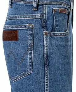 Wrangler Jeans Texas Slim W12ST112E Slim Fit, Baumwoll-Stretch, Jeansblau -jeansniedrigerpreis 340083 norm3