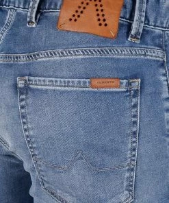 Alberto Regular Fit Pipe DS 64571978/860 Jeans Pipe, Baumwolle T400® 9oz, Blau -jeansniedrigerpreis 342360 norm6