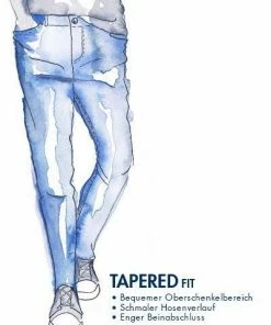 Pepe Jeans Stanley PM201705GS7/000 Taper Fit, Baumwoll-Stretch 23oz, Denimblau -jeansniedrigerpreis 343947 norm4