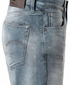 G-STAR Jeans 3 Slim 51001-B604/A805 Jeans 3301, Slim Fit, Baumwoll-Stretch, Graublau -jeansniedrigerpreis 344447 norm3