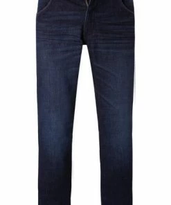 Wrangler Jeans Greensboro dark fever W15QQ8G Regular Straight, Baumwoll-Stretch, Blau