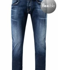 Replay Jeans Anbass M914Y.000.661 A04/007 Slim Fit, Baumwoll-Stretch 11,5oz, Dunkelblau