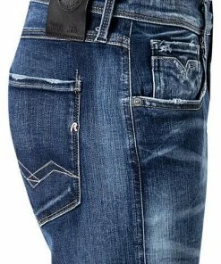 Replay Jeans Anbass M914Y.000.661 A04/007 Slim Fit, Baumwoll-Stretch 11,5oz, Dunkelblau -jeansniedrigerpreis 348463 norm3