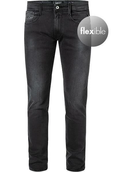Replay Jeans Anbass M914.000.103 C36/097 Slim Fit, Baumwoll-Stretch 11oz, Dunkelgrau 1 Replay Jeans Anbass M914.000.103 C36/097 Slim Fit, Baumwoll-Stretch 11oz, Dunkelgrau