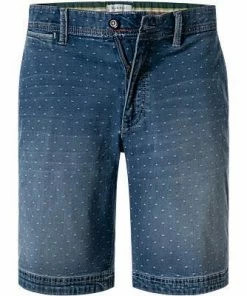bugatti Shorts 4989D/56685/354 Jeansshorts, Baumwoll-Stretch, Jeansblau gemustert, Jeansblau