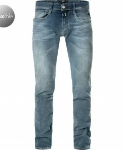 Replay Jeans Anbass M914Y.000.661 A05/009 Slim Fit, Baumwoll-Stretch 11oz, Jeansblau