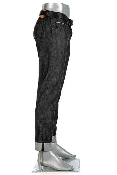 Alberto Tapered Fit Slipe Japan Denim 69471268/999 Jeans Slipe, Baumwoll-Stretch 11oz, Schwarz 2 Alberto Tapered Fit Slipe Japan Denim 69471268/999 Jeans Slipe, Baumwoll-Stretch 11oz, Schwarz – Bild 2