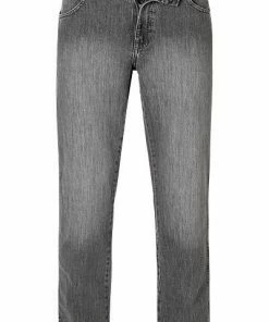 Wrangler Jeans Texas Dusty granite W121P416N Straight Fit, Baumwoll-Stretch, Grau