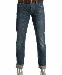 Alberto Tapered Fit Slipe Japan Denim 69491268/890 Jeans Slipe, Baumwolle 11,5oz, Navy