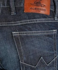 Alberto Tapered Fit Slipe Dry Indigo 68371274/895 Jeans Slipe, Baumwoll-Stretch 11oz, Navy -jeansniedrigerpreis 357490 norm6