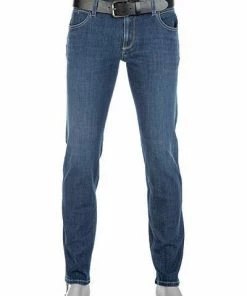 Alberto Tapered Fit Robin PBJ DS 63471266/870 Jeans Robin, Baumwoll-Stretch 12oz, Dunkelblau