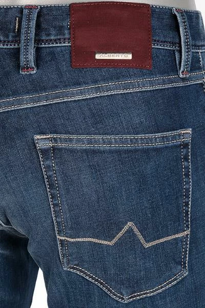 Alberto Tapered Fit Robin PBJ DS 63471266/870 Jeans Robin, Baumwoll-Stretch 12oz, Dunkelblau 6 Alberto Tapered Fit Robin PBJ DS 63471266/870 Jeans Robin, Baumwoll-Stretch 12oz, Dunkelblau – Bild 6