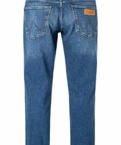 Wrangler Jeans Greensboro Hard Edge W15QJX246 Regular Straight, Baumwoll-Stretch 14,75oz, Denimblau -jeansniedrigerpreis 361096 norm2