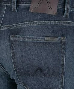Alberto Regular Fit Pipe Denim 48071987/890 Jeans Pipe, Baumwoll-Stretch 10oz, Dunkelblau -jeansniedrigerpreis 361396 norm6