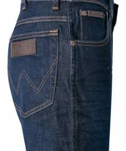Wrangler Jeans Texas Slim Lucky Star W12SAO990 Slim Fit, Baumwoll-Stretch, Dunkelblau -jeansniedrigerpreis 361562 norm3