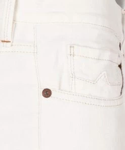 Alberto Tapered Fit Slipe White Denim 68371390/115 Jeans Slipe, Baumwoll-Stretch, Weiß -jeansniedrigerpreis 361821 norm5
